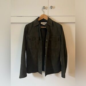 Suede Utility Coat